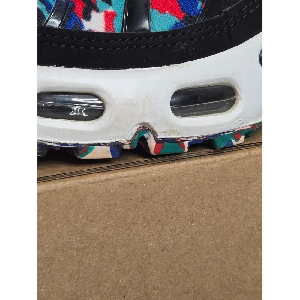 Nike Air Max Plus GS Black Hyper Blue Print Sneakers | Women's Size 7/Youth 5.5 - Picture 10 of 11